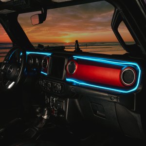 Jeep Gladiator JT LED Dash Strip Kit - Interior - ORACLE Lighting - Dynamic ColorSHIFT - `20-`23
